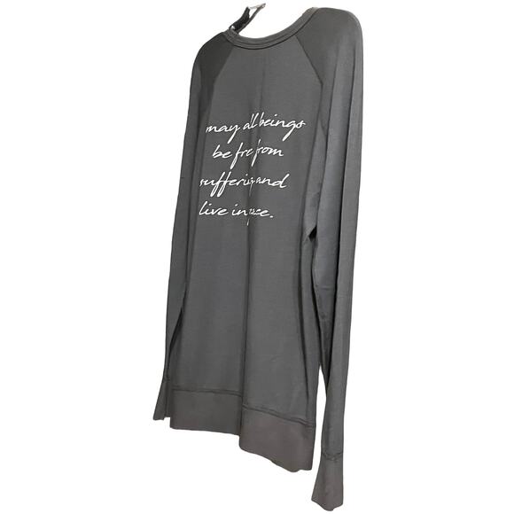 SUN LOVIN’ ROOTS LONG SLEEVE SWEATSHIRT ROUND NECK, WOMENS, XL, GREY, PULL-OVER - Picture 4 of 10